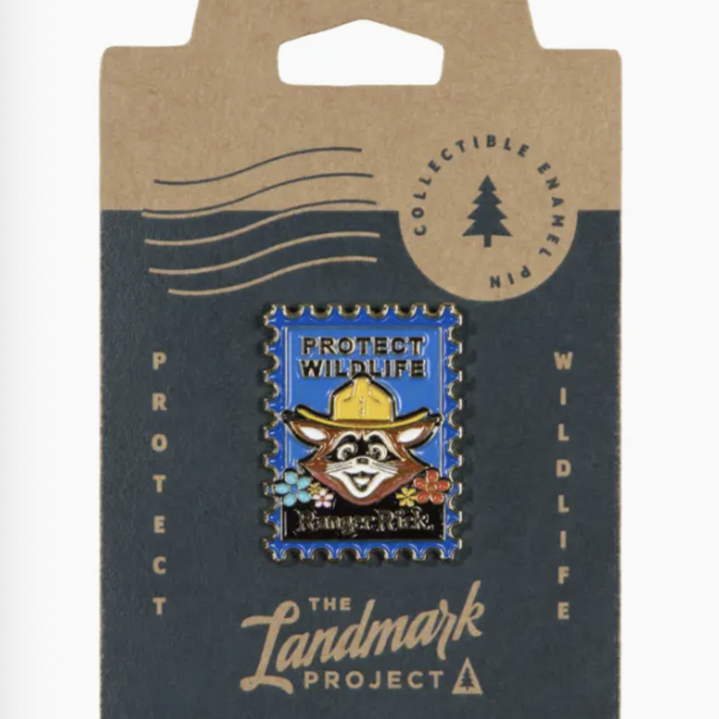 The Landmark Project Ranger Rick Postage Stamp Pin