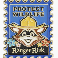 The Landmark Project Ranger Rick Postage Stamp Pin
