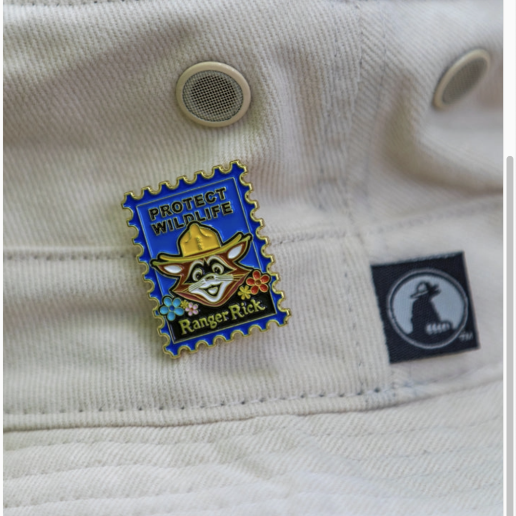 The Landmark Project Ranger Rick Postage Stamp Pin
