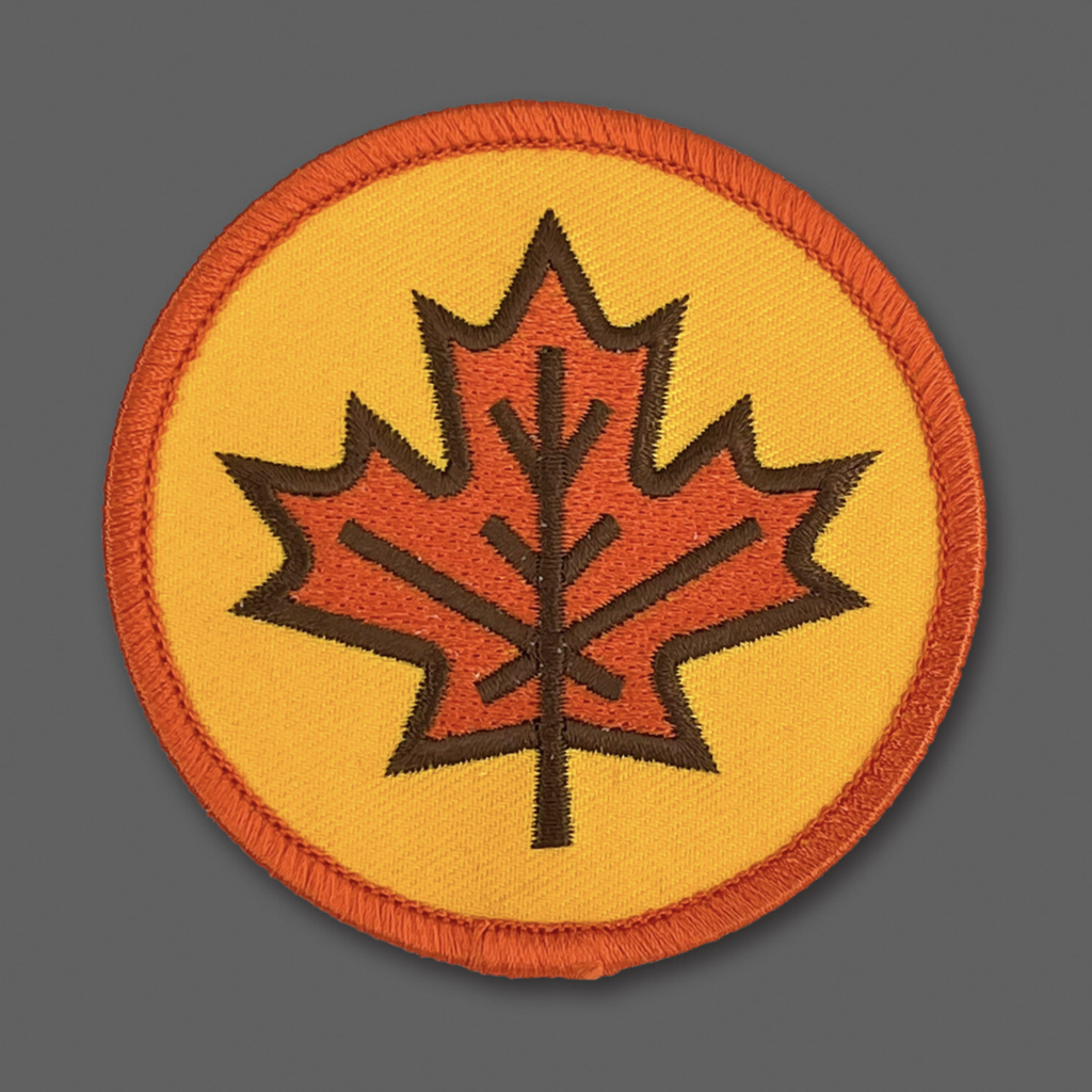 Aaron Draplin Souvenir Patch - Autumn Leaf