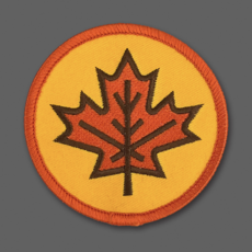 Aaron Draplin Souvenir Patch - Autumn Leaf