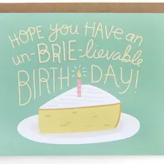 Brie Cheese Birthday Greeting Card