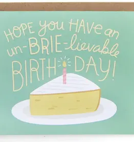 Brie Cheese Birthday Greeting Card