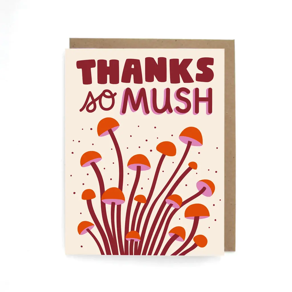 Mushroom Thank You Greeting Card