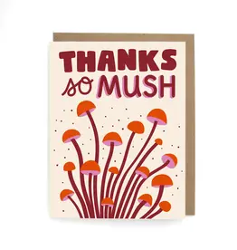 Mushroom Thank You Greeting Card