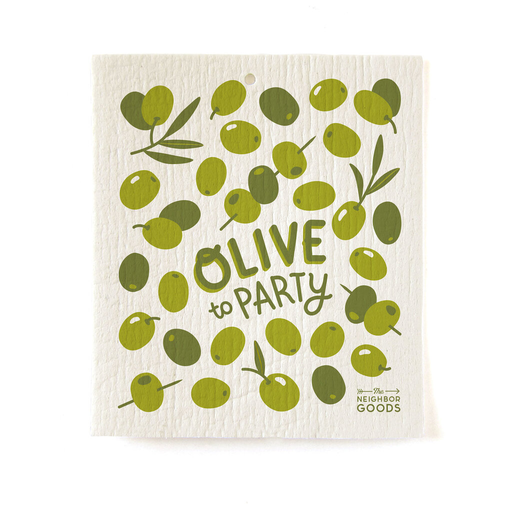 Swedish Dishcloth- Olives