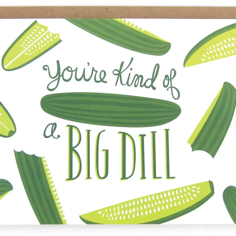 Pickle Greeting Card