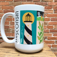 Creative Compass Ceramic Coffee Mug - WI Square Scenes