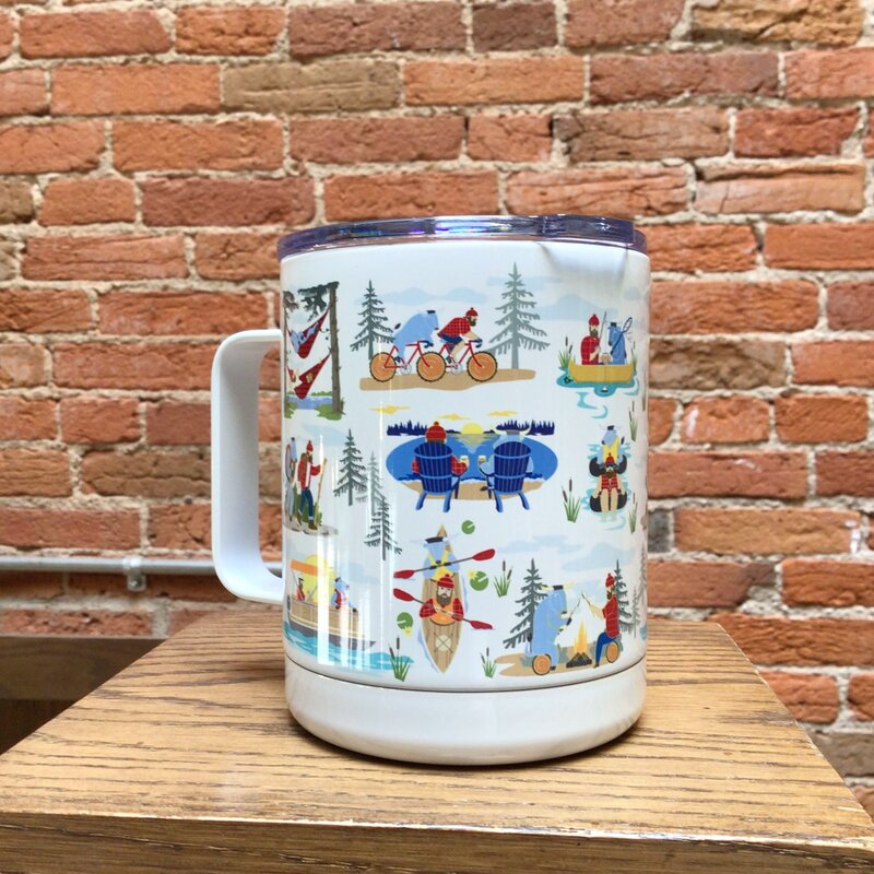 Creative Compass Insulated Camp Mug - Summer Paul Bunyan & Babe