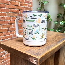 Creative Compass Insulated Camp Mug - Up North Icons