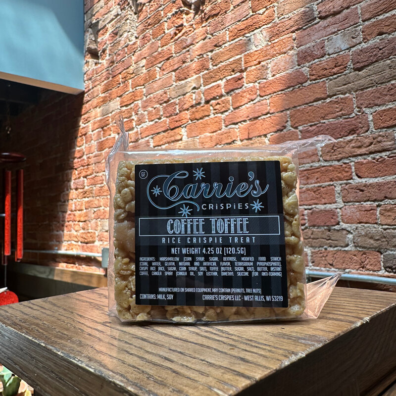 Carrie's Crispies Crispy Treat - Coffee Toffee