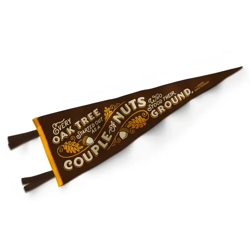 Poppy & Quail Oak Tree Pennant
