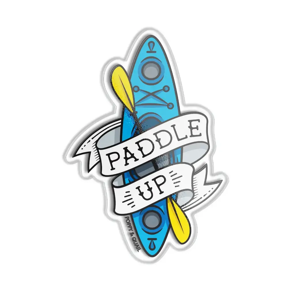 Poppy & Quail Paddle Up Sticker