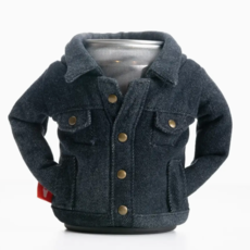 Puffin Drinkware Beverage Koozie Denim - Pewter Denim