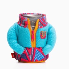 Puffin Drinkware Beverage Koozie Fleece - Totally Teal