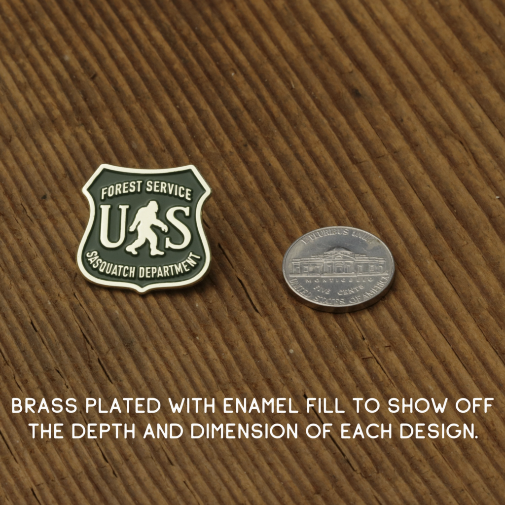 Squatchy Pin - US Forest Service, Sasquatch Department