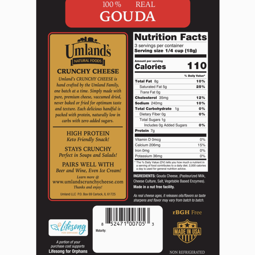 Umland's Crunchy Cheese Umland's Crunchy Cheese - Gouda