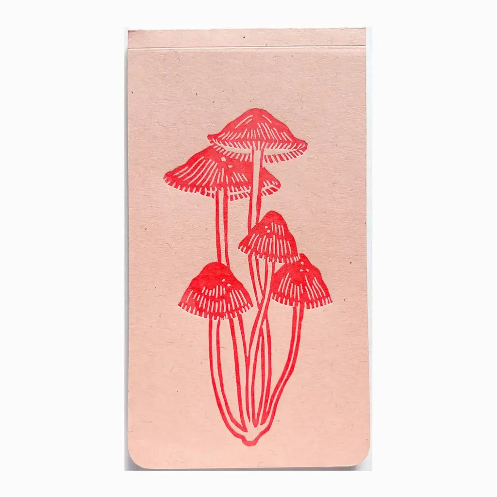 Blackbird Letterpress (Faire) Bonnet Mushroom Jotter Notepad