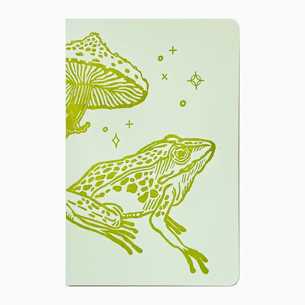 Blackbird Letterpress (Faire) Frog and Mushroom Large Notebook