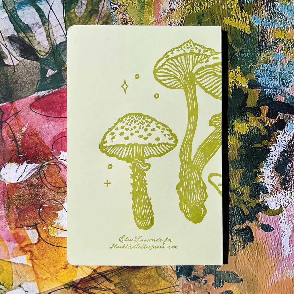 Blackbird Letterpress (Faire) Frog and Mushroom Large Notebook