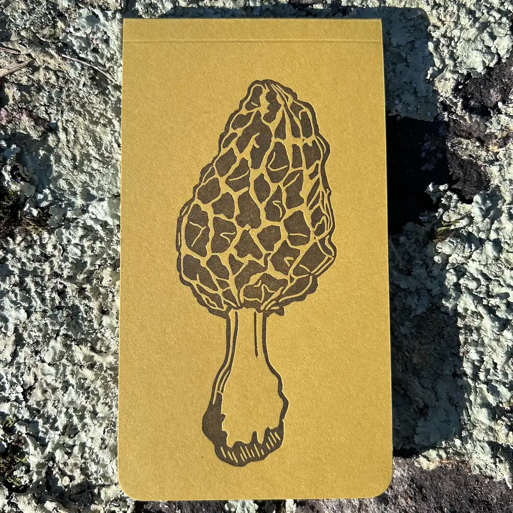 Blackbird Letterpress (Faire) Morel Mushroom Jotter