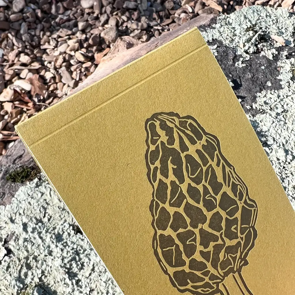 Blackbird Letterpress (Faire) Morel Mushroom Jotter
