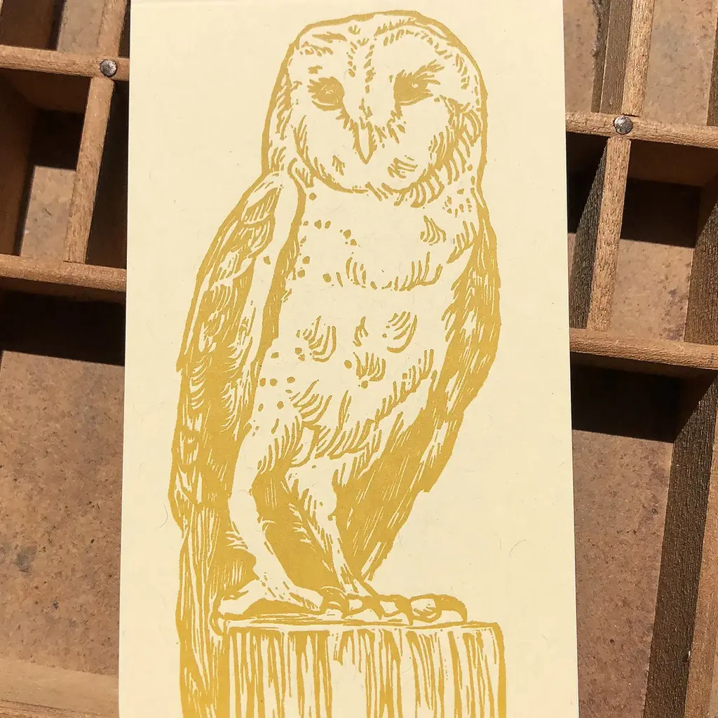 Blackbird Letterpress (Faire) Barn Owl Jotter Notepad