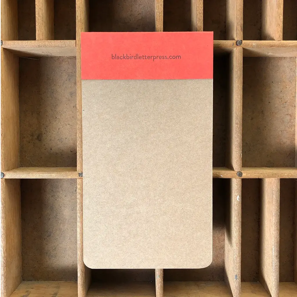 Blackbird Letterpress (Faire) Bear Jotter Notepad