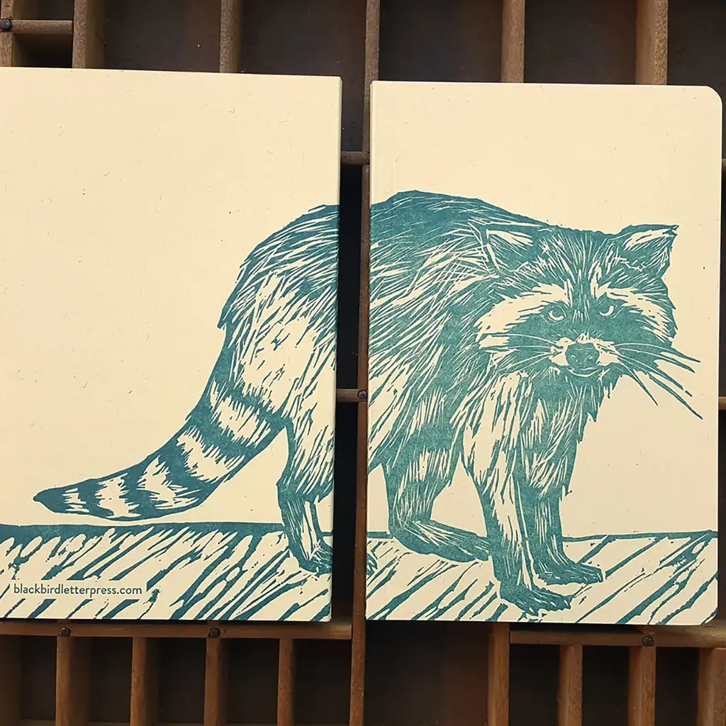 Blackbird Letterpress (Faire) Racoon Notebook