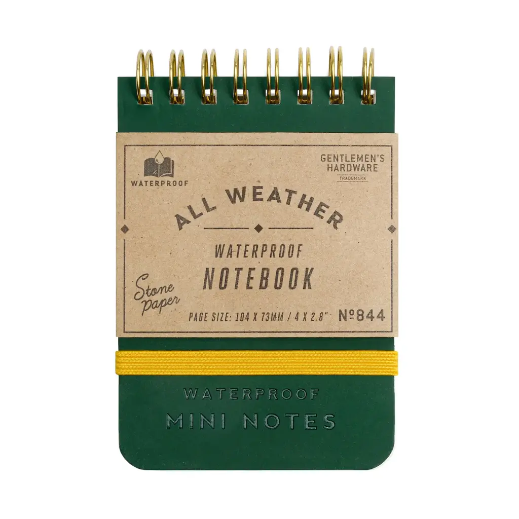 Gentlemen's Hardware Pocket Waterproof Notebook