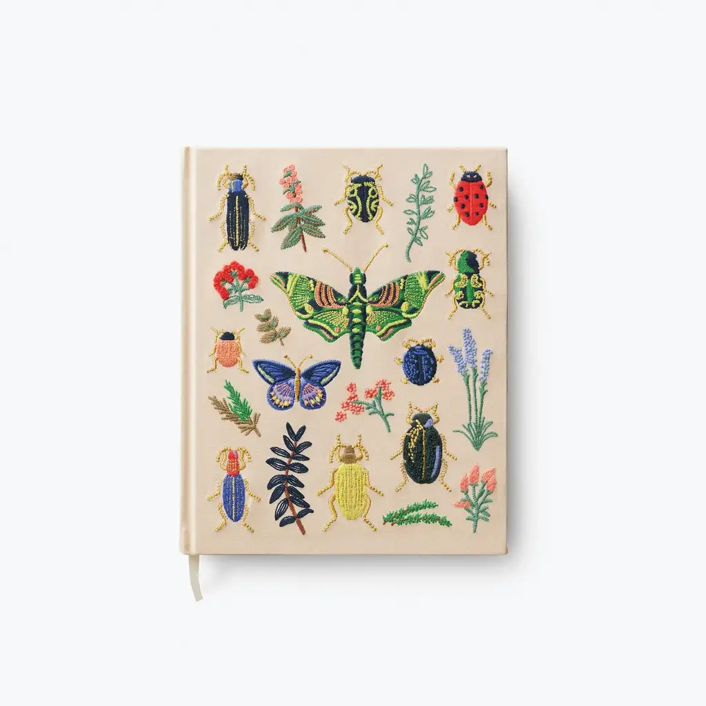 Rifle Paper Co. Embroidered Fabric Sketchbook-Curio
