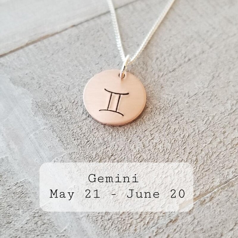 Blue Moon Studios Necklace - Zodiac Symbol Gemini