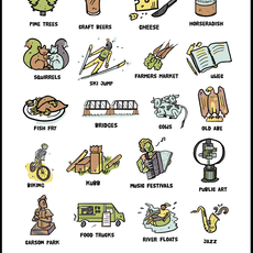 Volume One Eau Claire Things Poster Print (18x24)