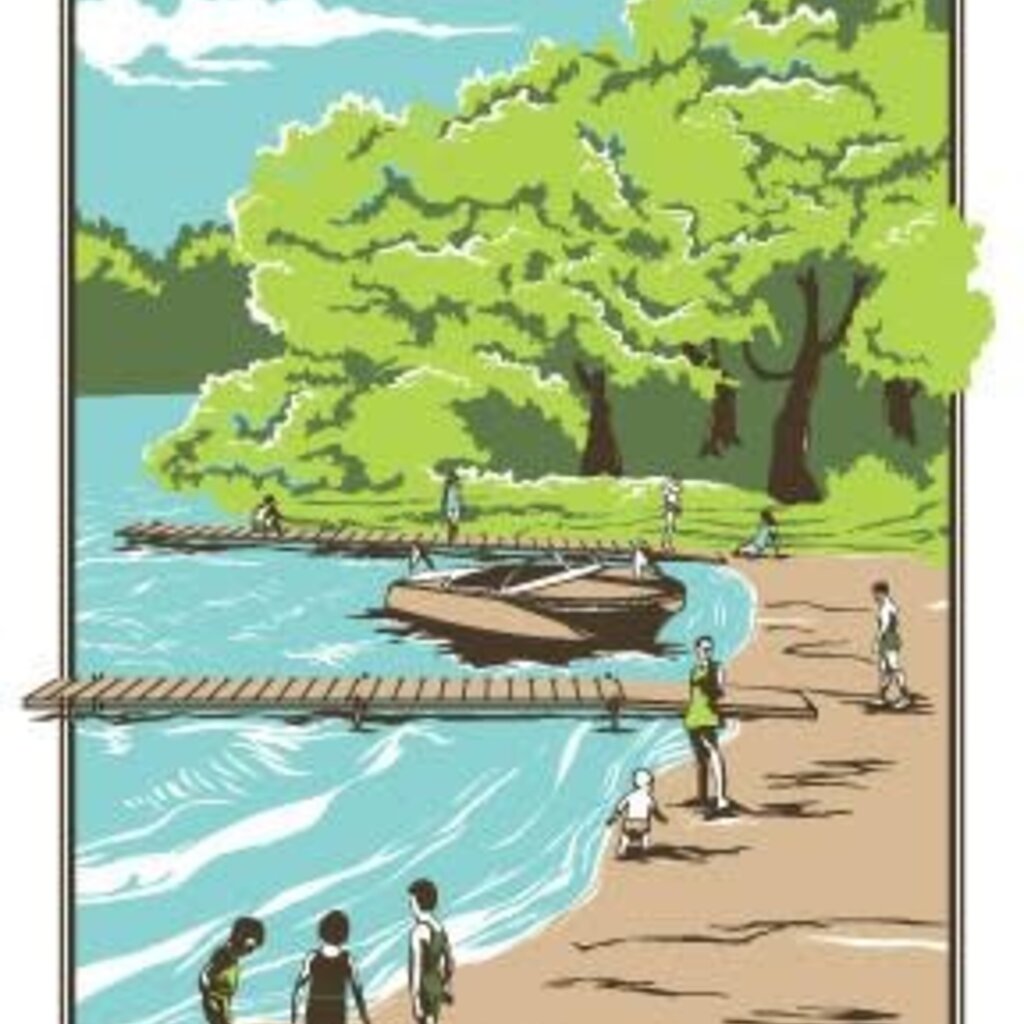 Volume One Vintage Tourism Poster - Lake Altoona Beach