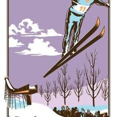 Volume One Vintage Tourism Poster - Silvermine Ski Hill