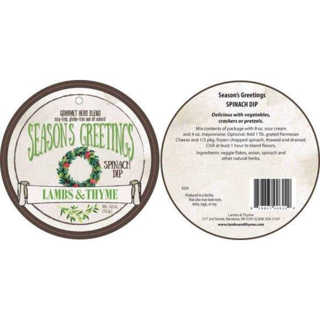 Lambs & Thyme Herb Blend - Season's Greetings