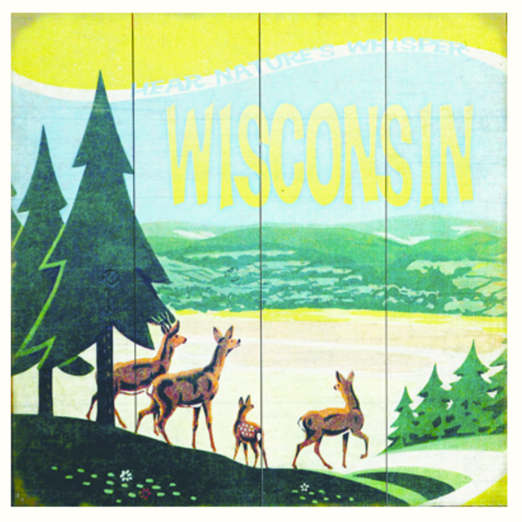 Volume One Wisconsin - Hear Nature's Whisper Wooden Sign