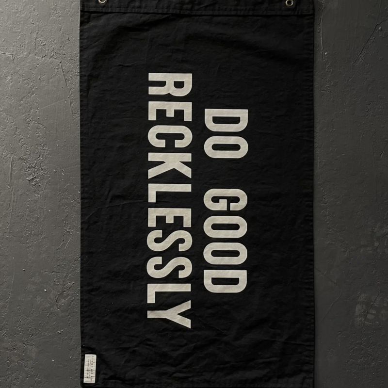 Pointer and Pine Flag - Do Good Recklessly