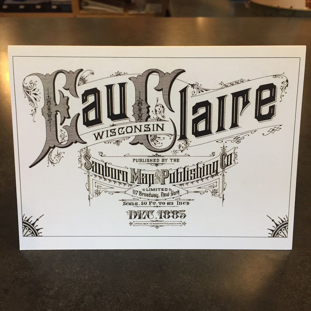 UWEC Geography Dept. EC Greeting Card 1885