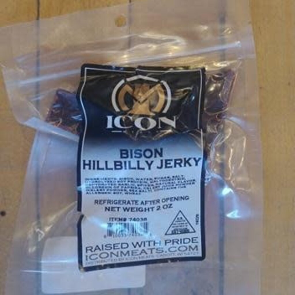 Icon Meats Bison Jerky - Savory Strips (Peppered) (2 oz.)