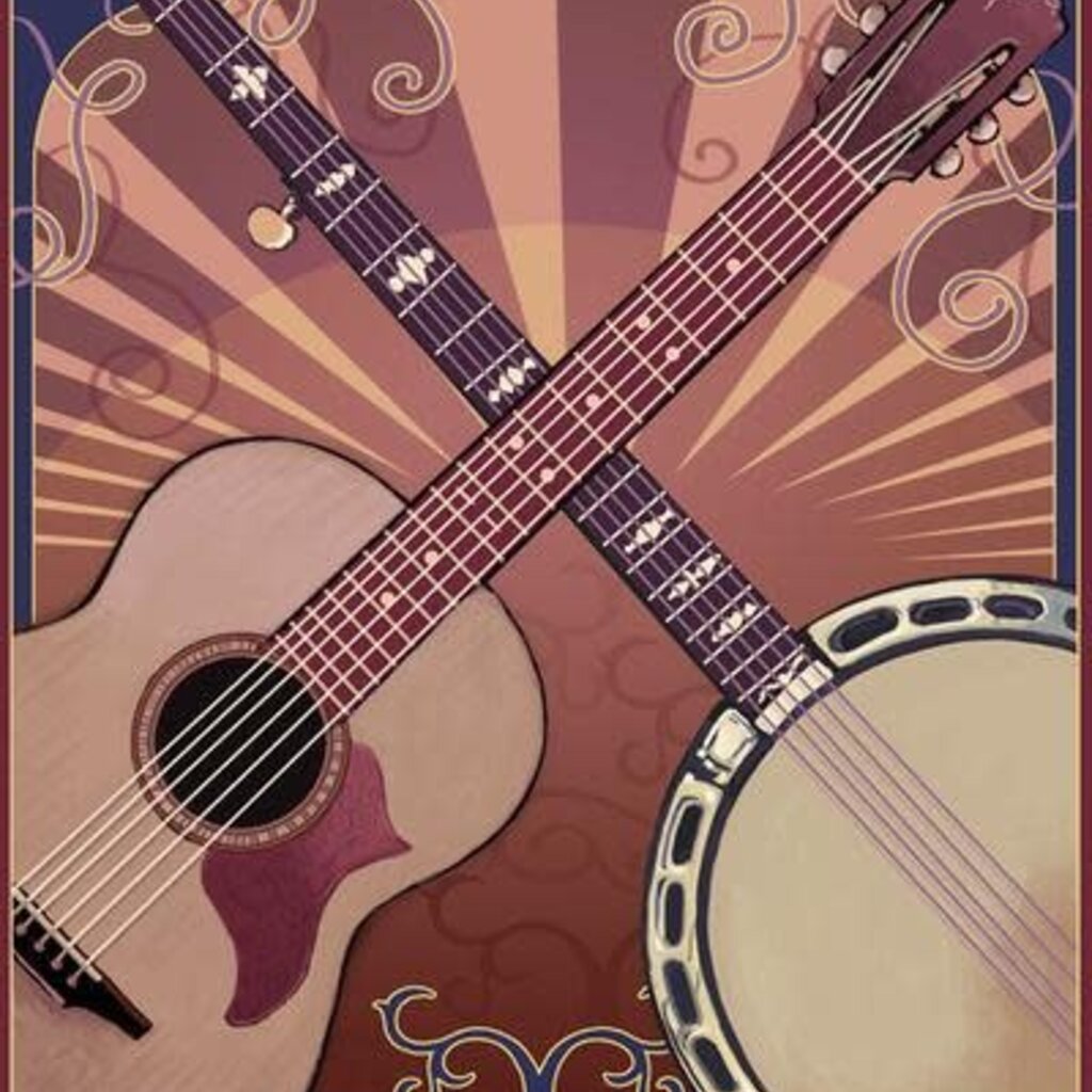 Volume One Eau Claire Guitar & Banjo Print (12x18)
