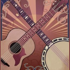 Volume One Eau Claire Guitar & Banjo Print (12x18)