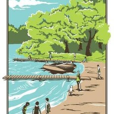 Volume One Vintage Tourism Poster - Lake Altoona Beach