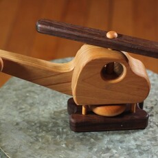 Hower Toys Hower Toys - Helicopter w/ Wheel Wooden Toy