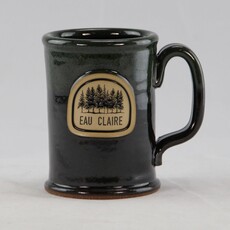 Volume One Stoneware - EC Trees Straight Shot Mug - Royal Green