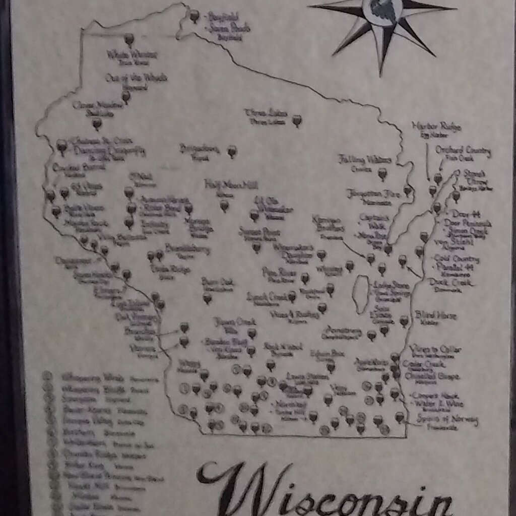 Wisconsin Wineries Map