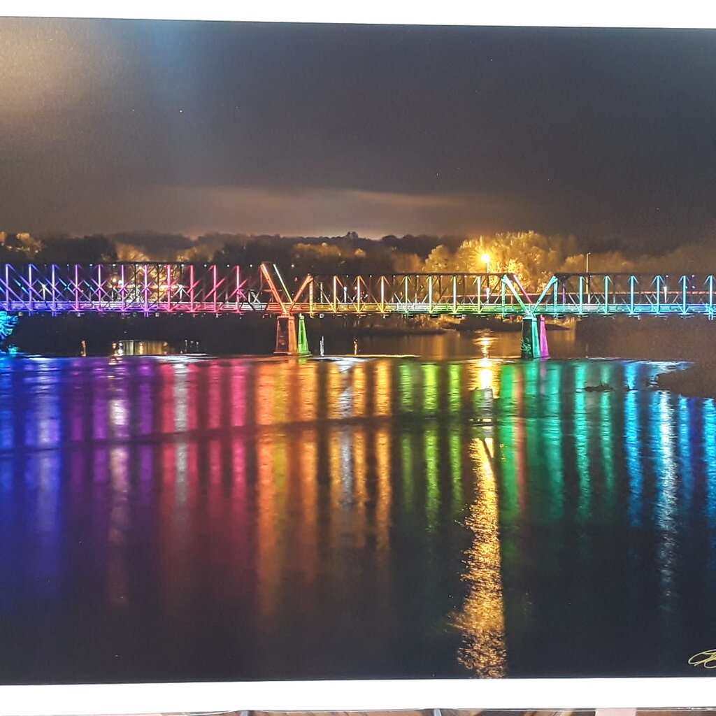 Lloyd Fleig 20x30 - Phoenix Park Bridge at Night