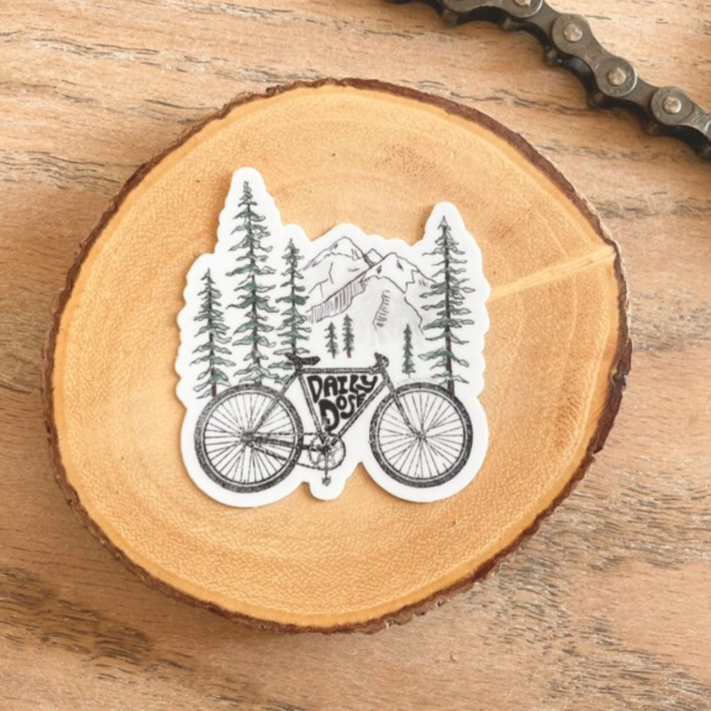 The Feral Fern Co Mountain Bike Sticker