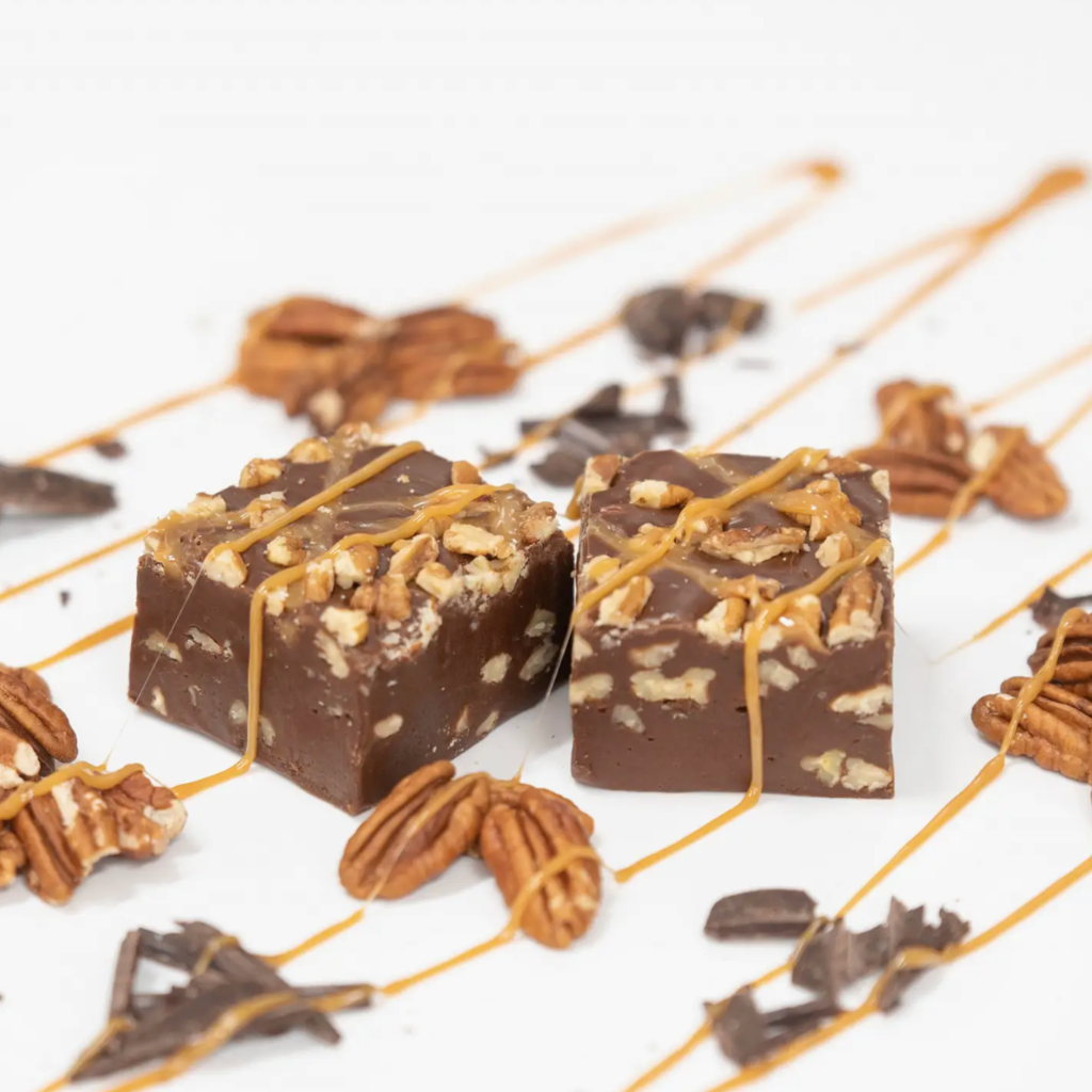 Valley Fudge and Candy Chocolate Caramel Pecan Fudge Bar