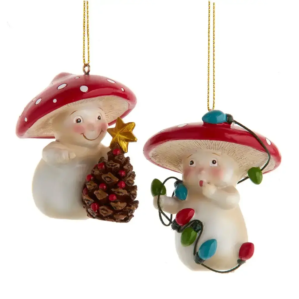 Kurt S. Adler Inc Ornament - Merry Little Mushroom Assorted
